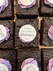 International Women's Day Brownie Bite Tray