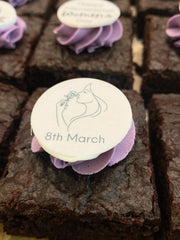 International Women's Day Brownie Bite Tray