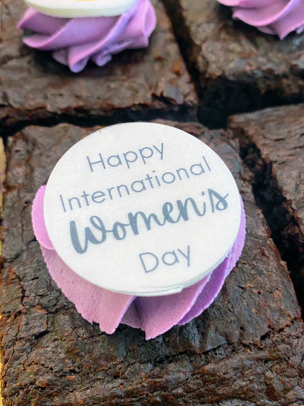 International Women's Day Brownie Bite Tray